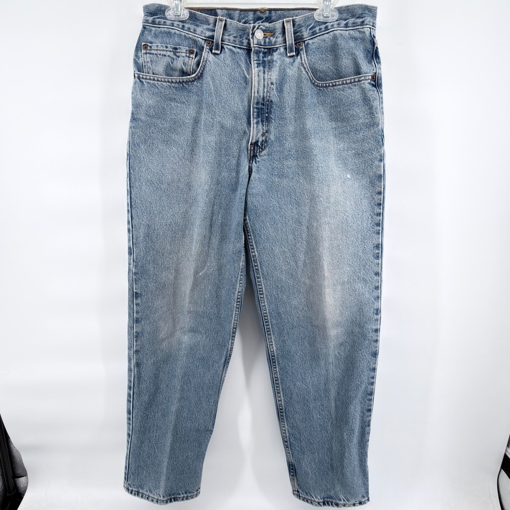 Vintage Levis Mens 34x30 Relaxed Straight Leg Denim Jeans Blue 100% Cotton Y2K